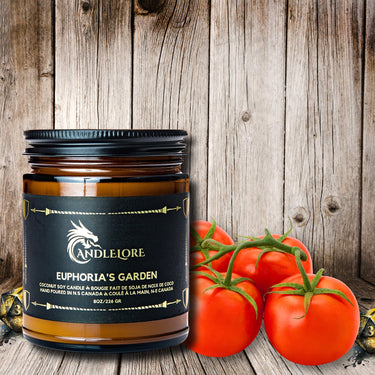 tomatoes beside a candle